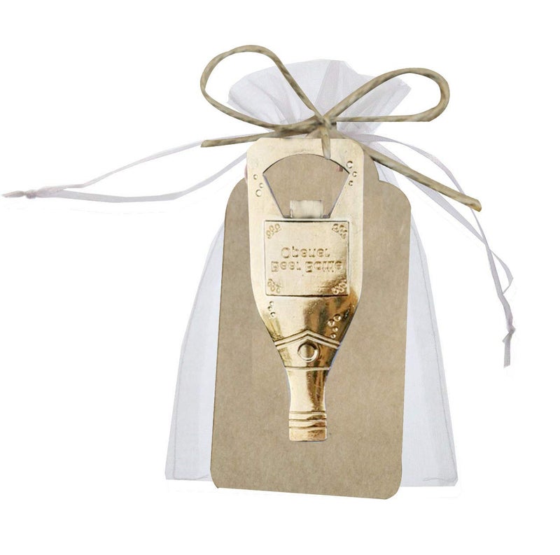 Bodosac 30 Pcs Rustic Vintage Beer Key Bottle Opener with Card Tag and Sheer Bag for Beer Wedding Party Favors - Image 4